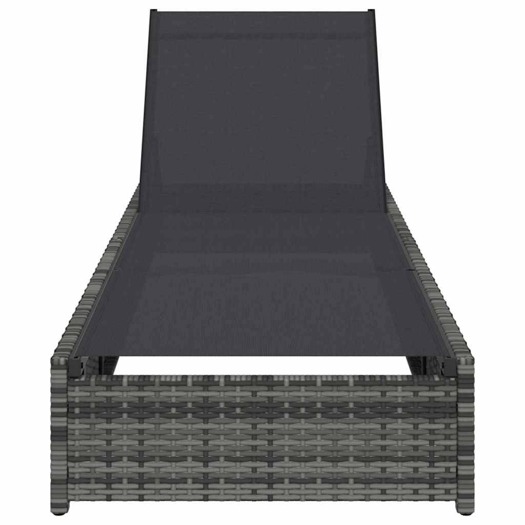 Vidaxl - Transat Gris 200,5 x 70 x 75 cm polyrotin vidaXL 42004126 - Image 5