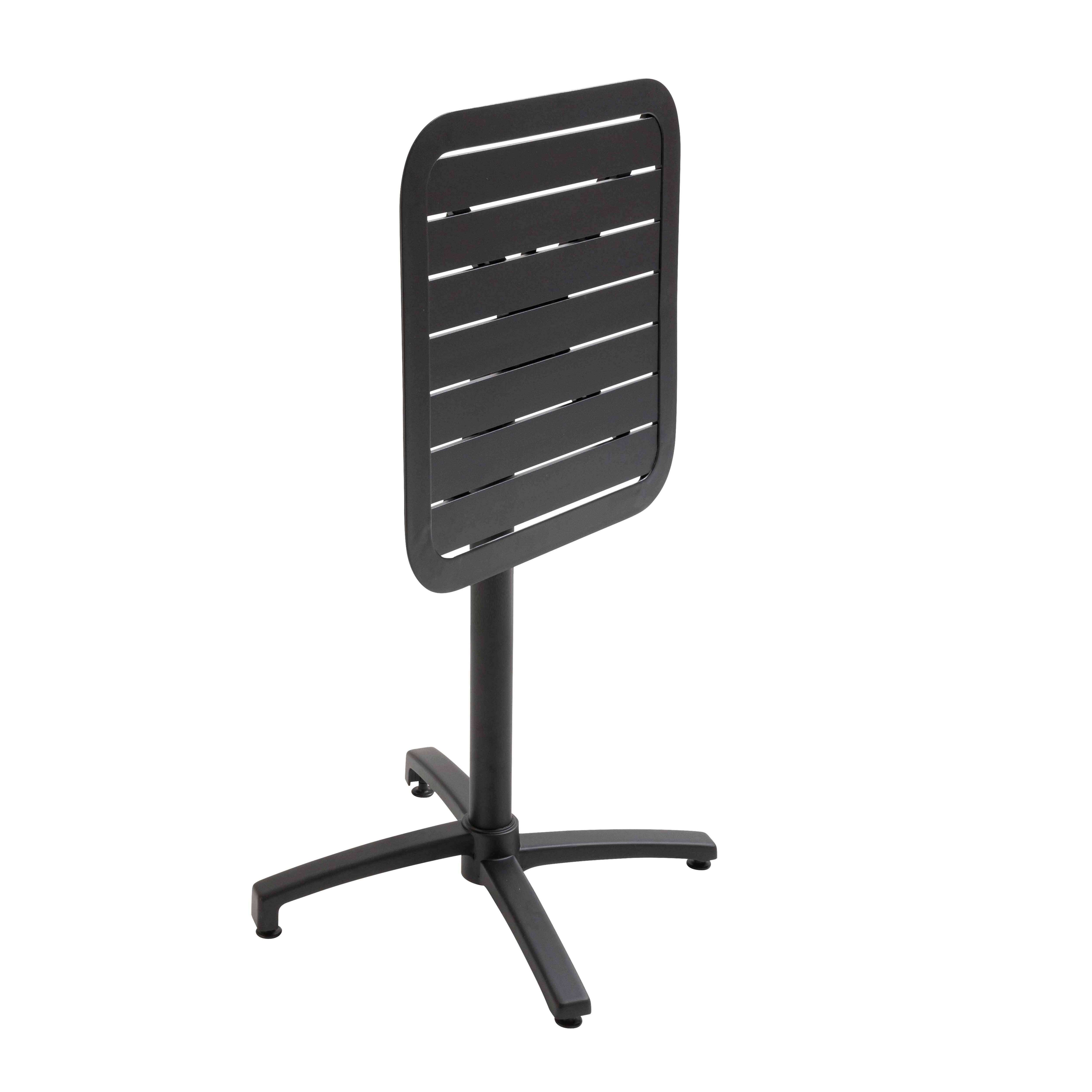 Oviala - Table inclinable de terrasse 60 x 60 cm noir Almada - Oviala - Imagen 5