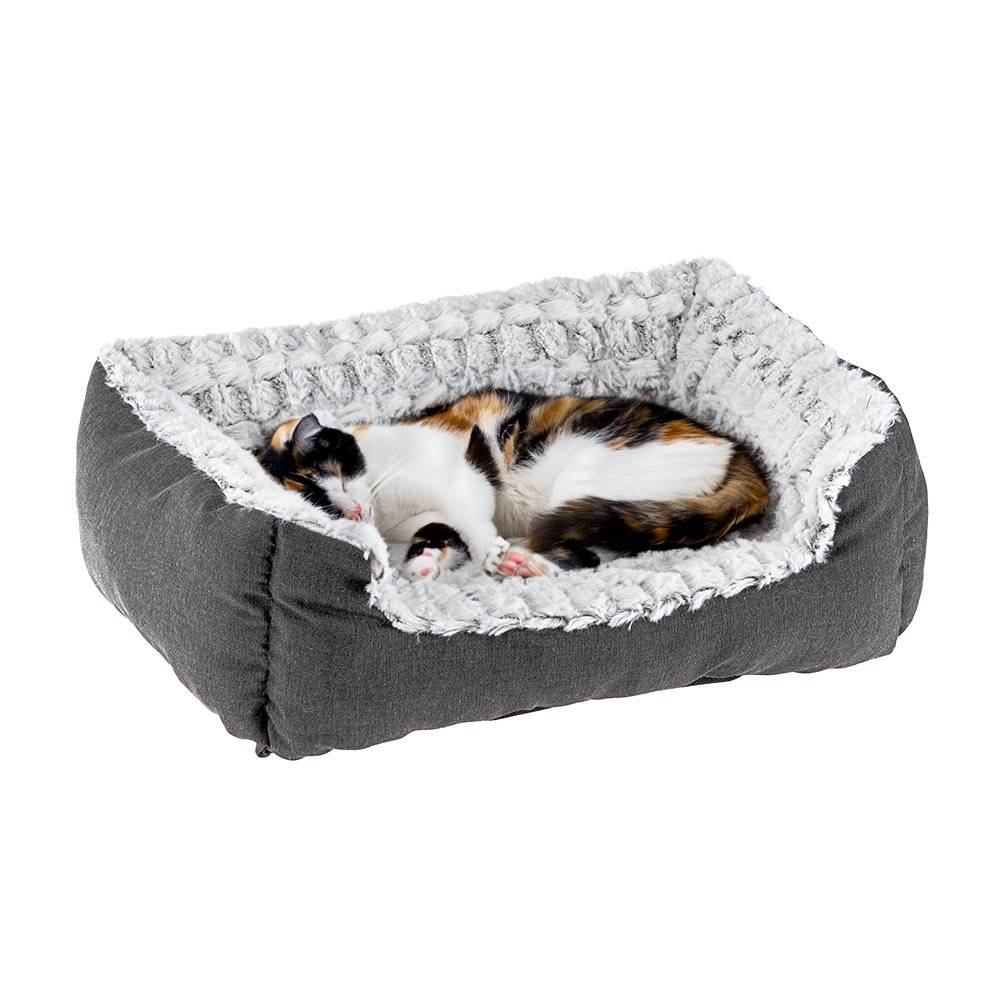 Ferplast - Ferplast Panier Chien Coussin Chien Petite taille Panier Chat Coussin Chat Doux et Confortable 91 x 72 x h 19 cm. Gris - Imagen 5