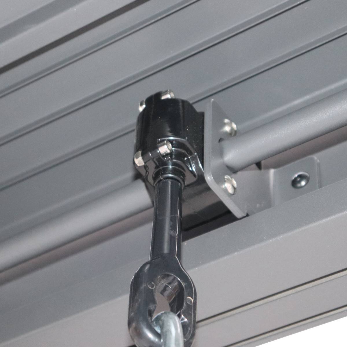 Pergola autoportante Evonis 3x3m gris graphite Hespéride - Image 5
