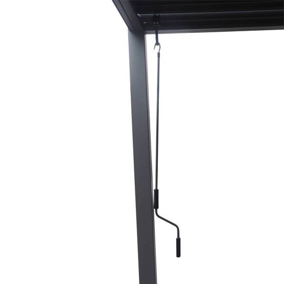 Pergola autoportante Evonis 3x3m gris graphite Hespéride - Image 4