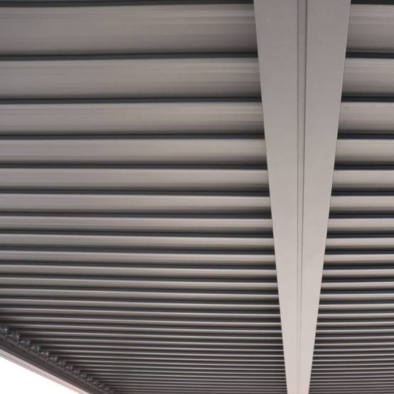 Pergola autoportante Evonis 3x3m gris graphite Hespéride - Image 3