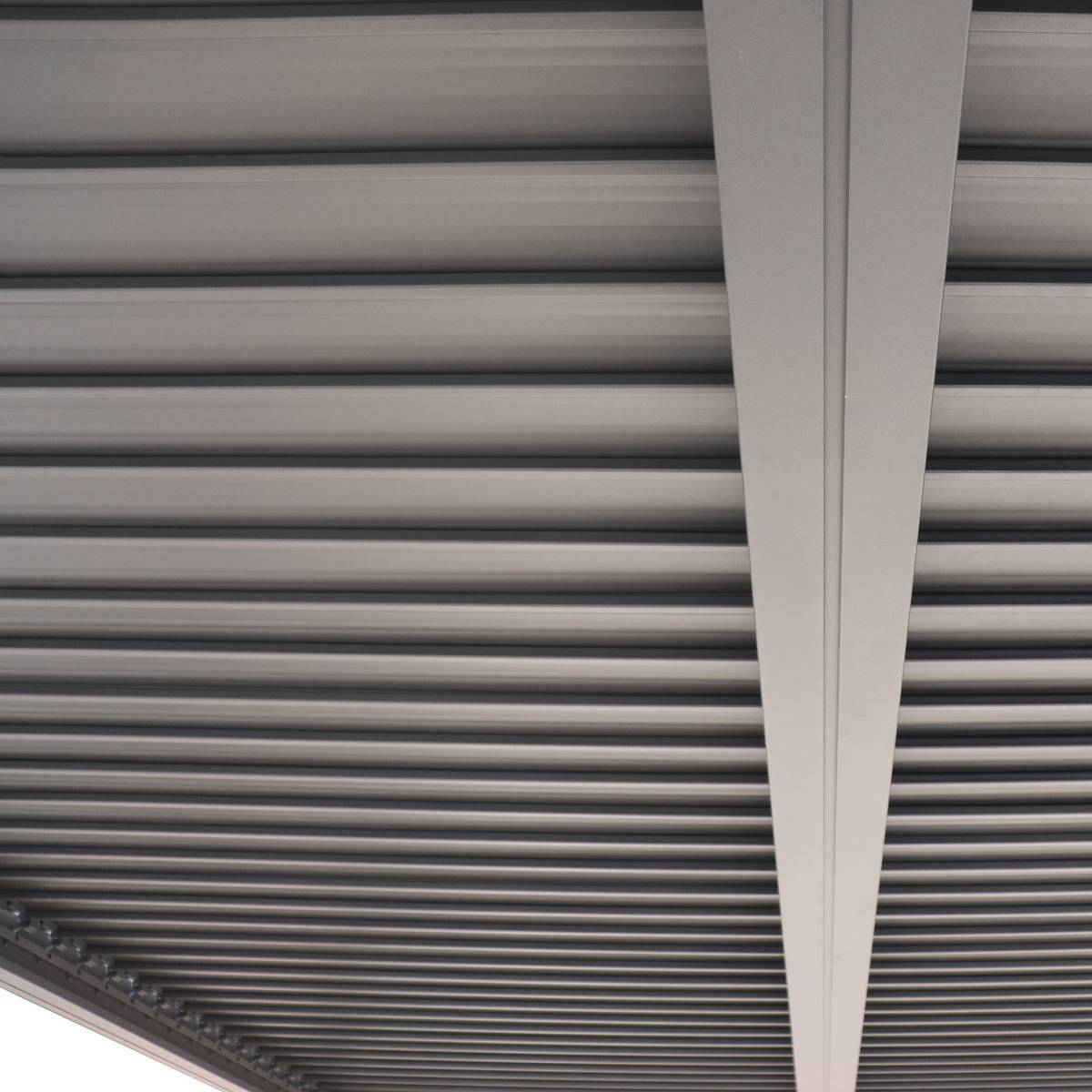 Pergola autoportante Evonis 3x3m gris graphite Hespéride - Image 3