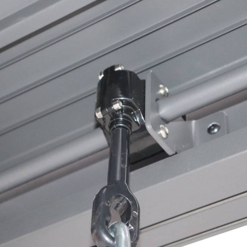 Pergola autoportante Evonis 3x3m gris graphite Hespéride - Image 7