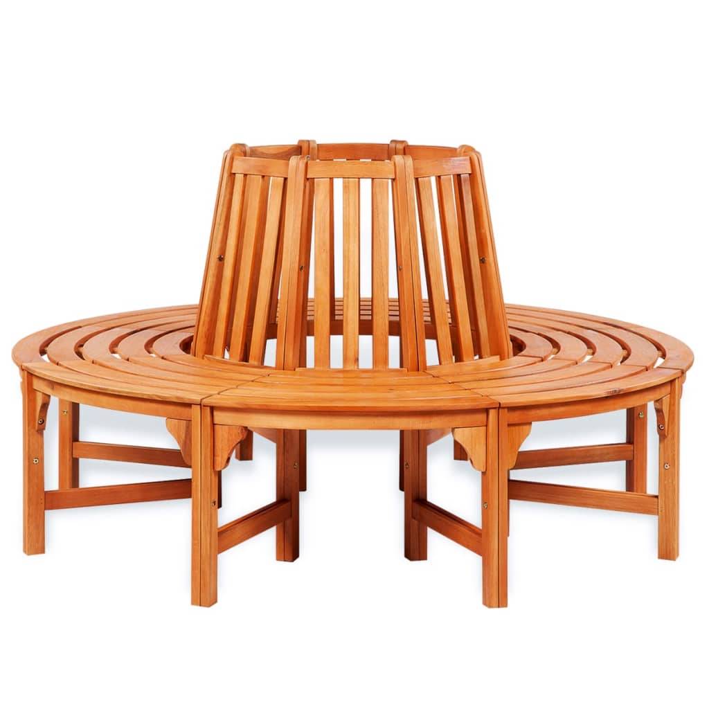 Helloshop26 - Banc de jardin meuble de patio d'extérieur terrasse d'arbre diamètre 160 cm bois - Imagen 1