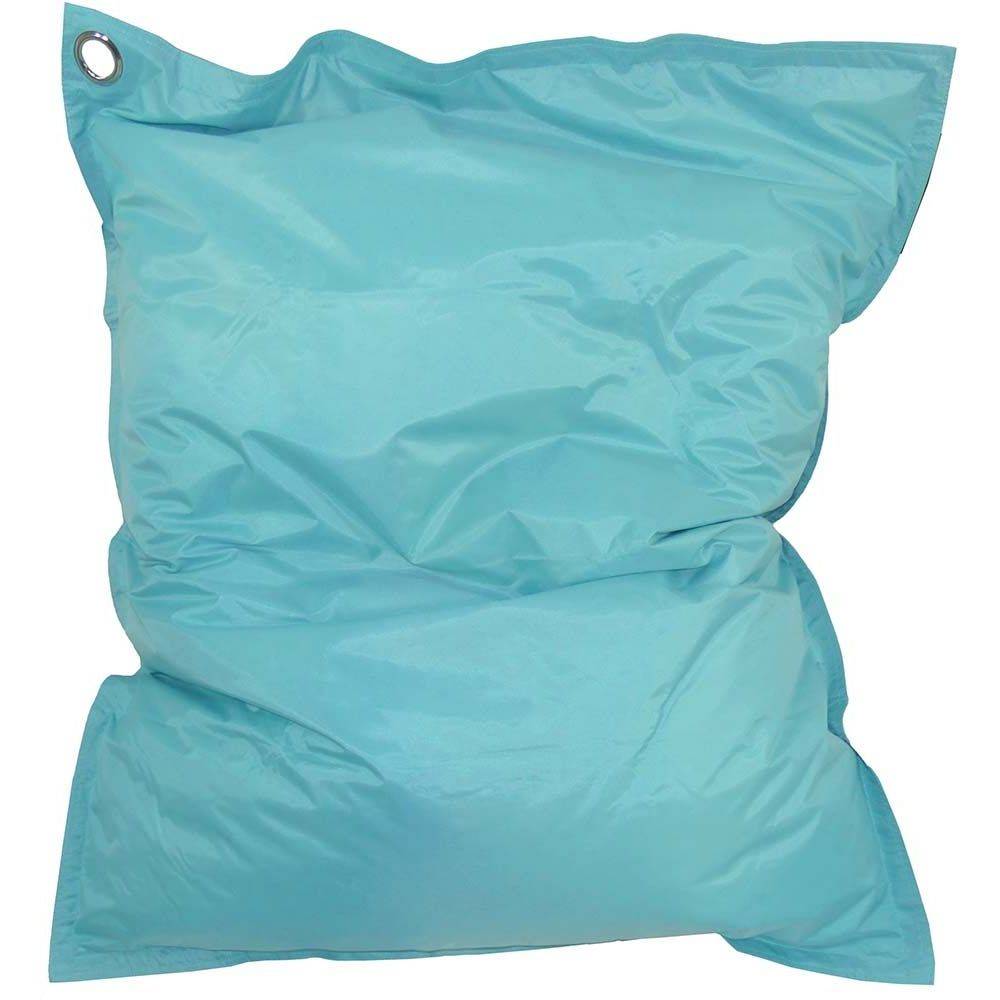 Jardindeco - Grand coussin uni Maxi XL Bleu aqua - Imagen 3