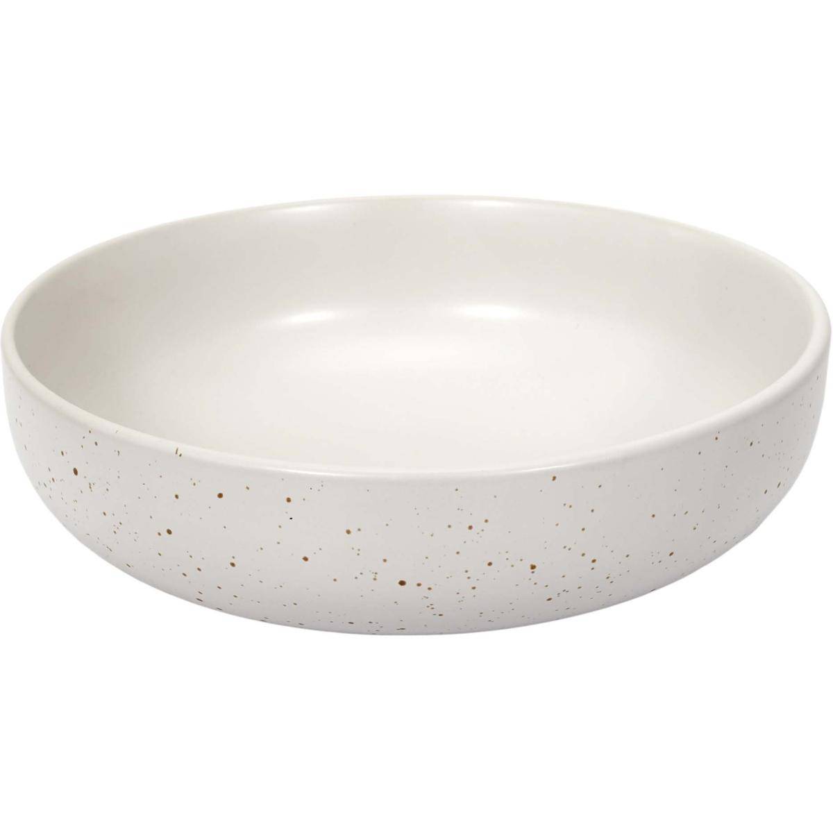 The Home Deco Factory - Saladier en grès 25 cm Portofino - blanc - Imagen 1