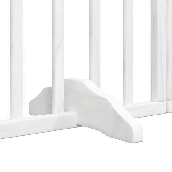 ComfortXL - Barrière Chien avec Porte 6 Panneaux Bois Pliable Sécurité 300x60cm Blanc – ComfortXL Outdoor Living - Image 10