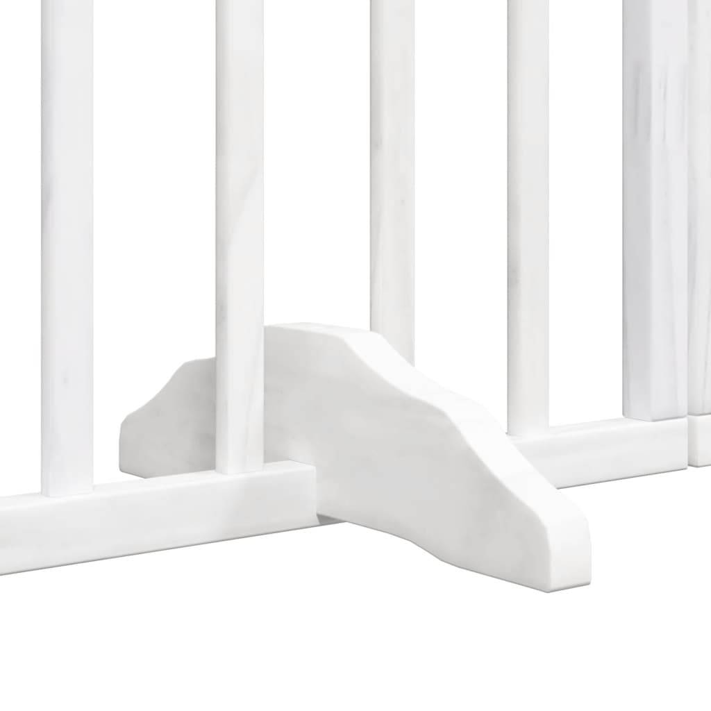 ComfortXL - Barrière Chien avec Porte 6 Panneaux Bois Pliable Sécurité 300x60cm Blanc – ComfortXL Outdoor Living - Image 10