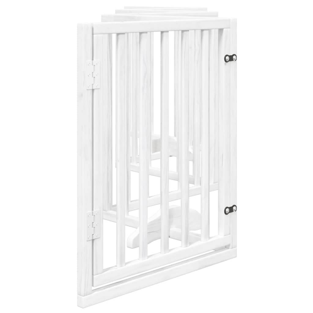 ComfortXL - Barrière Chien avec Porte 6 Panneaux Bois Pliable Sécurité 300x60cm Blanc – ComfortXL Outdoor Living - Image 5