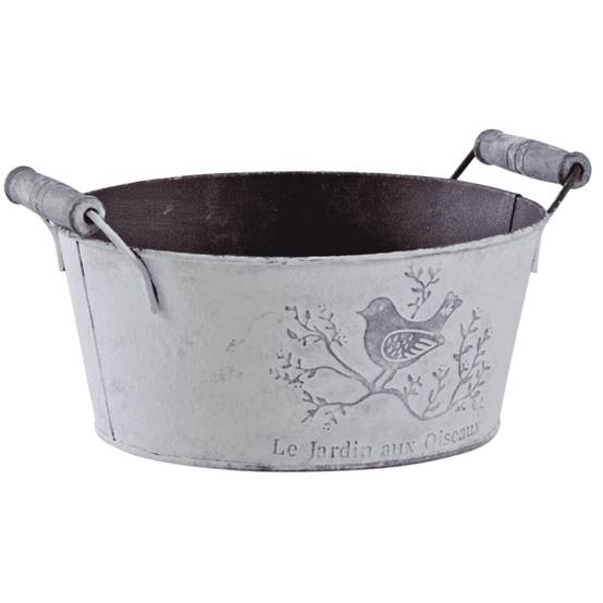 Aubry Gaspard - Jardinière ronde Métal patiné 19 cm - Aubry Gaspard - Image 1