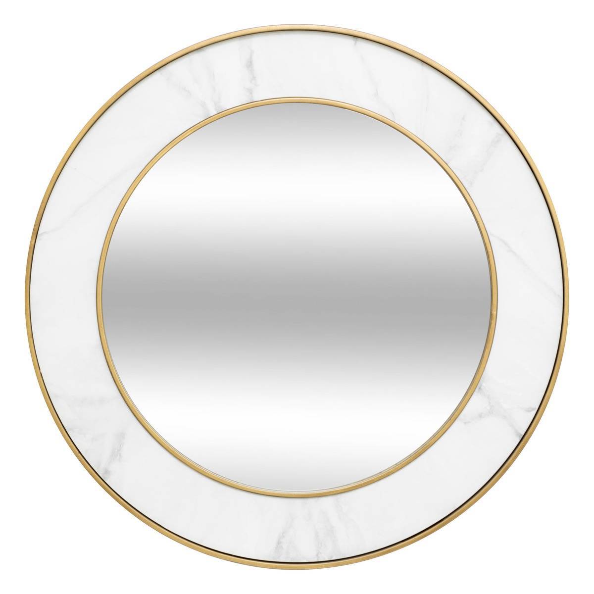 Atmosphera - Miroir "Alisha" blanc D74cm - Atmosphera Créateur d'intérieur - Image 2