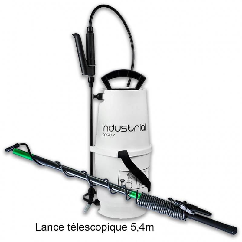 Matabi - Pack Pulvérisateur à pression préalable Industrial Basic 7 - 5L MATABI + Lance télescopique 5,4m MATABI - Image 1