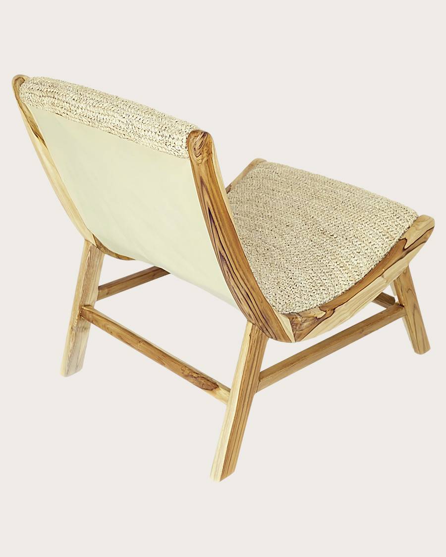 Kaho - Fauteuil en teck massif et corde - UNIQKA - Imagen 5