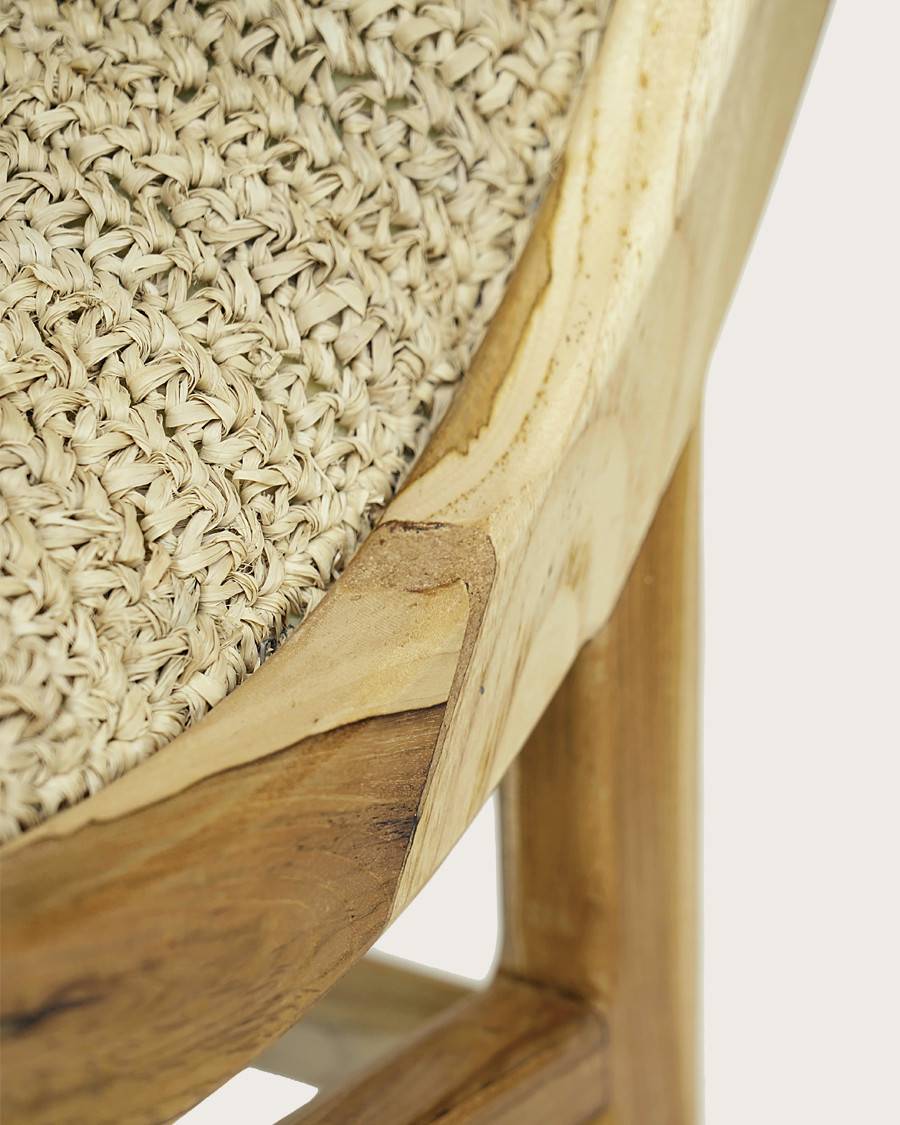 Kaho - Fauteuil en teck massif et corde - UNIQKA - Imagen 8