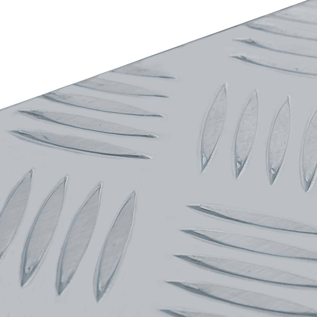 Helloshop26 - Boîte en aluminium argenté outils coffre de rangement caisse à outils 80 x 30 x 35 cm argenté - Imagen 6