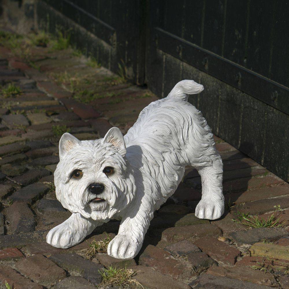Farmwood Animals - Chien west highland en résine 33 x 17 x 23 cm - Imagen 3