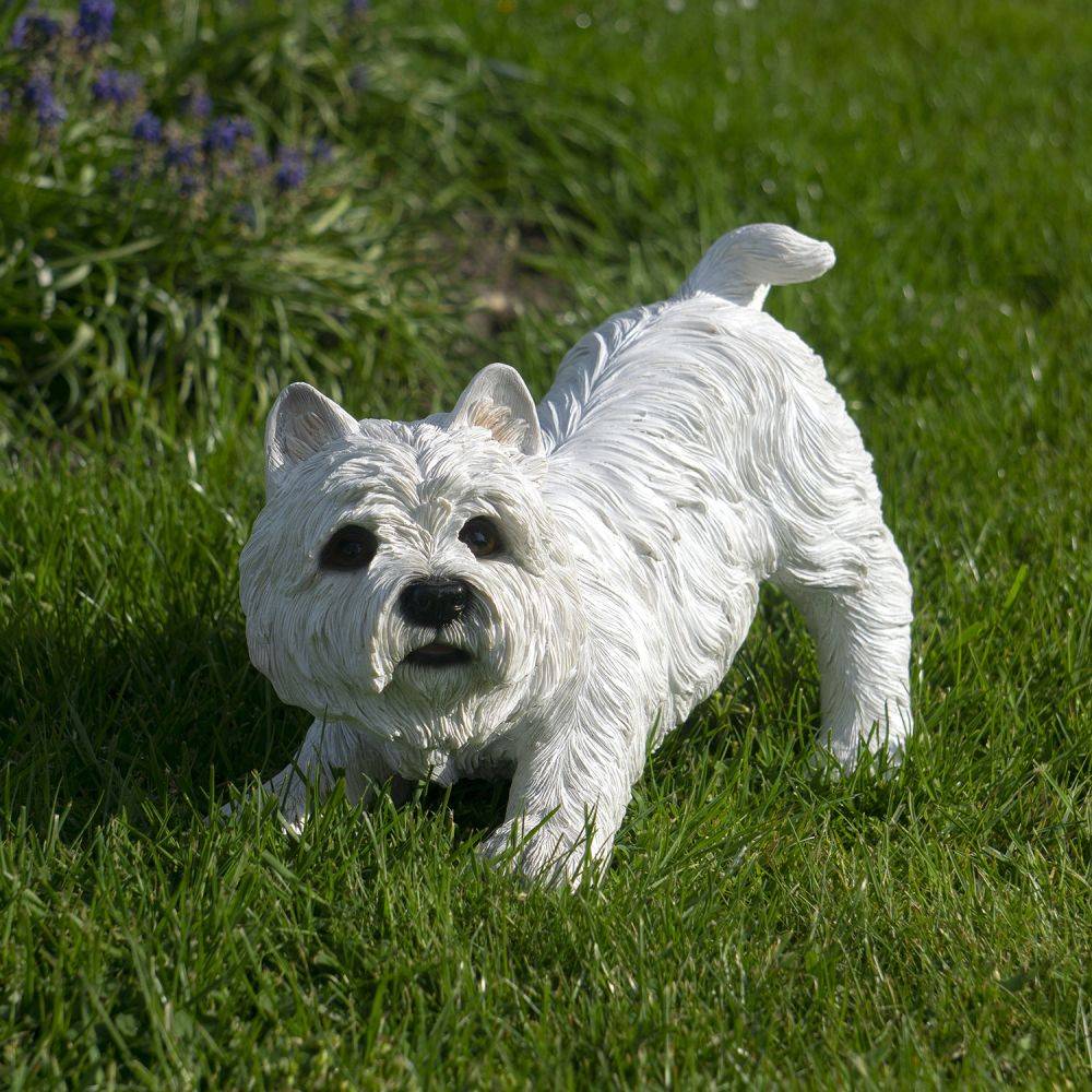 Farmwood Animals - Chien west highland en résine 33 x 17 x 23 cm - Imagen 2