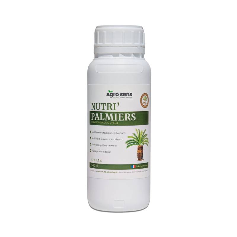 Nutri Palmiers - Engrais liquide pour palmiers et yuccas - 500 ml (250 litres de préparation) - Image 1