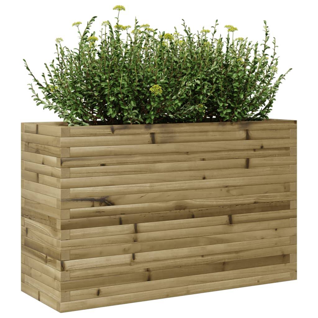 Maison Chic - Jardinière, Bac à fleurs, Pot de fleurs 110x40x68,5 cm bois de pin imprégné - Imagen 4