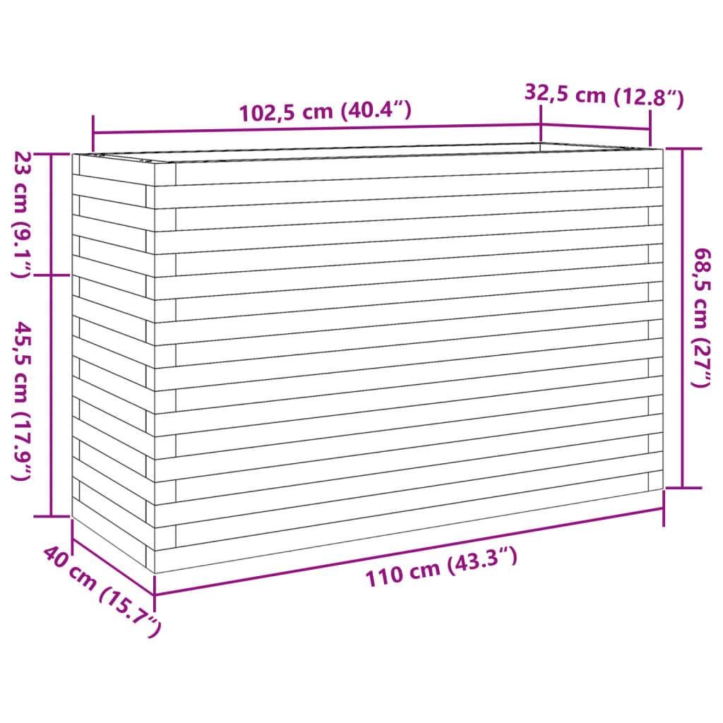 Maison Chic - Jardinière, Bac à fleurs, Pot de fleurs 110x40x68,5 cm bois de pin imprégné - Imagen 10
