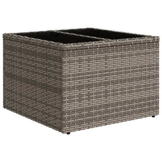 Salon de jardin bas 5 places avec table design en résine tressée Gris Anthracite – ComfortXL Outdoor Living - Image 5
