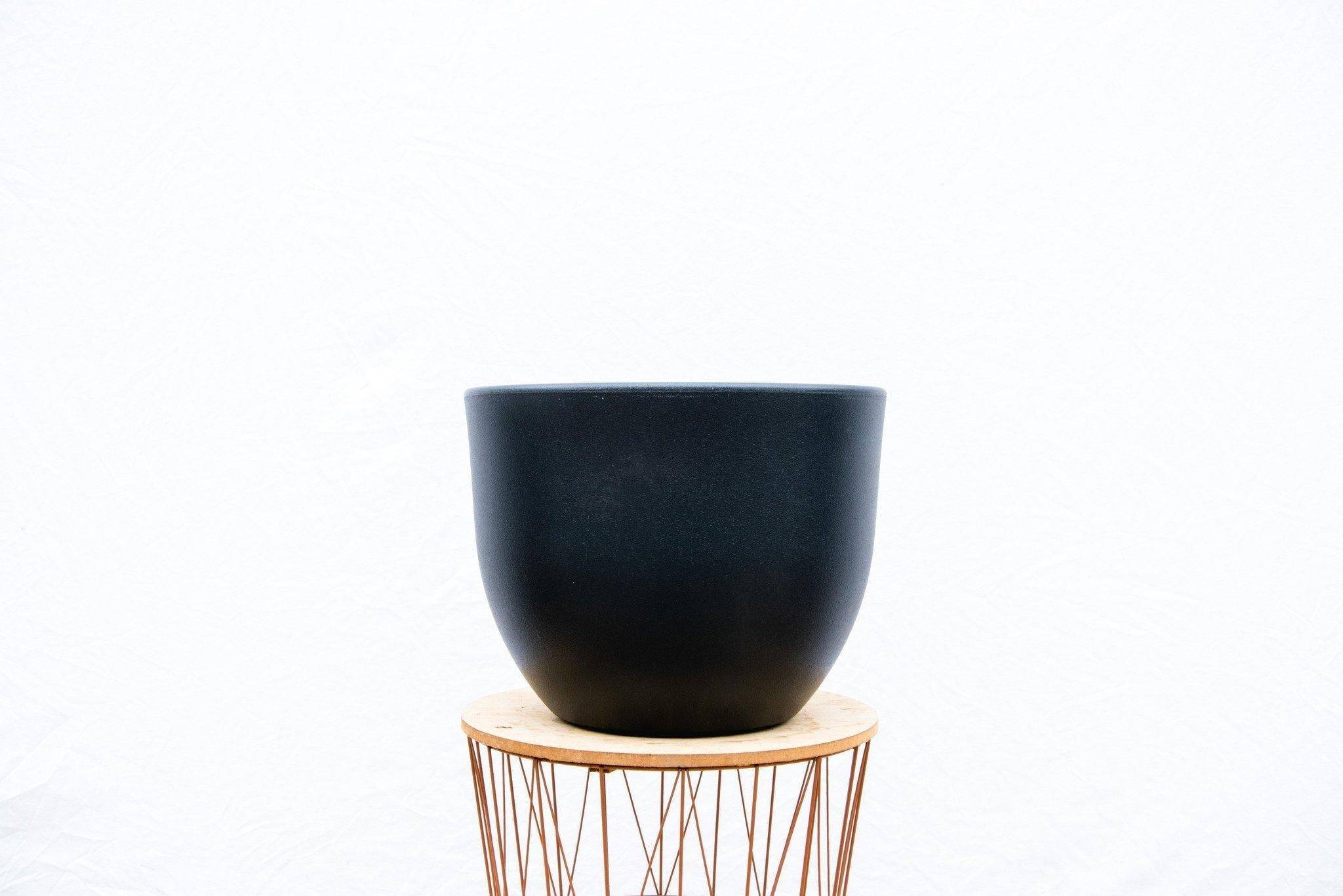Pot Eggy Anthracite D80 cm- La Green Touch - Imagen 3