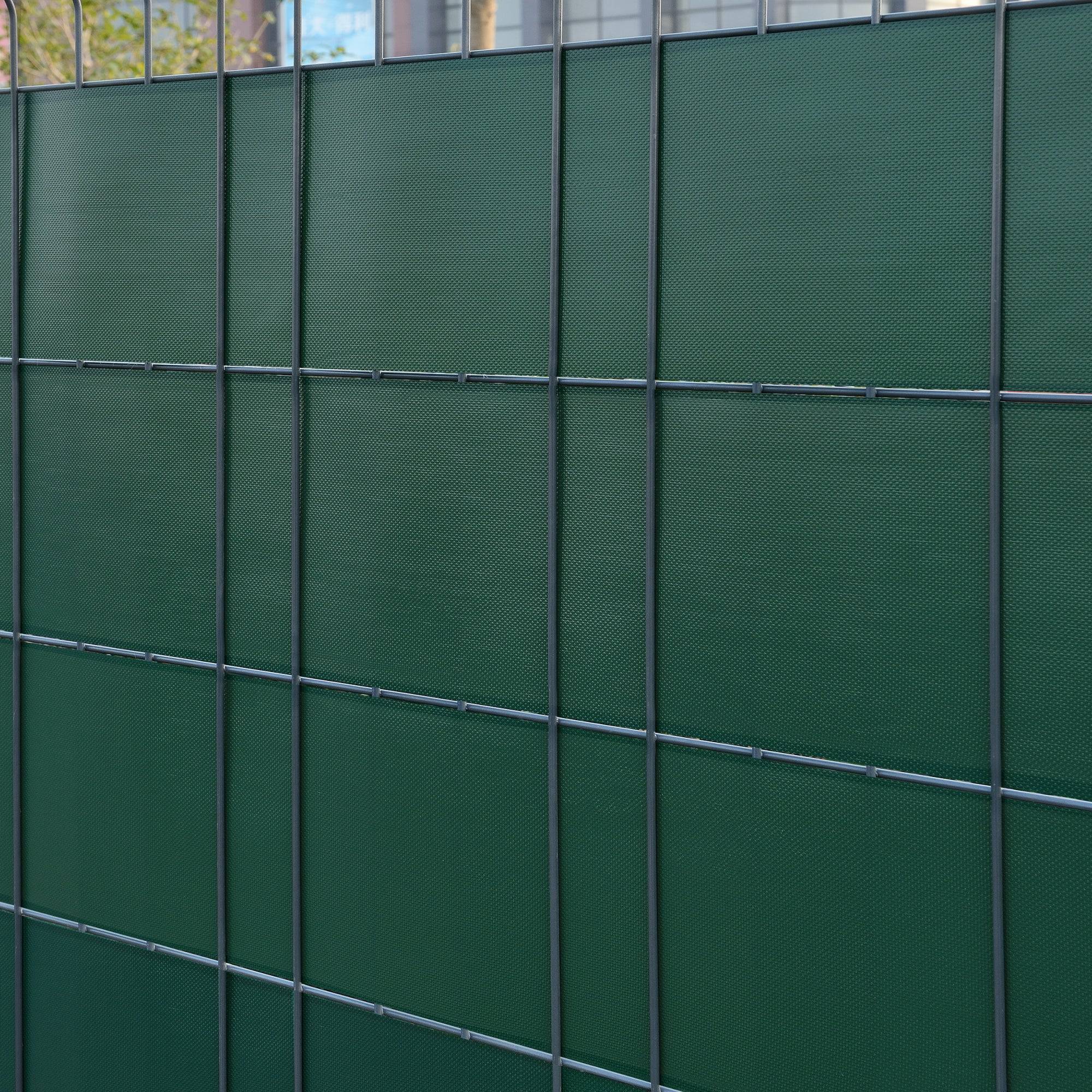 Helloshop26 - Lot de 4 bandes de brise-vue PVC 140 m x 19 cm 26,6 m² vert mousse - Imagen 3