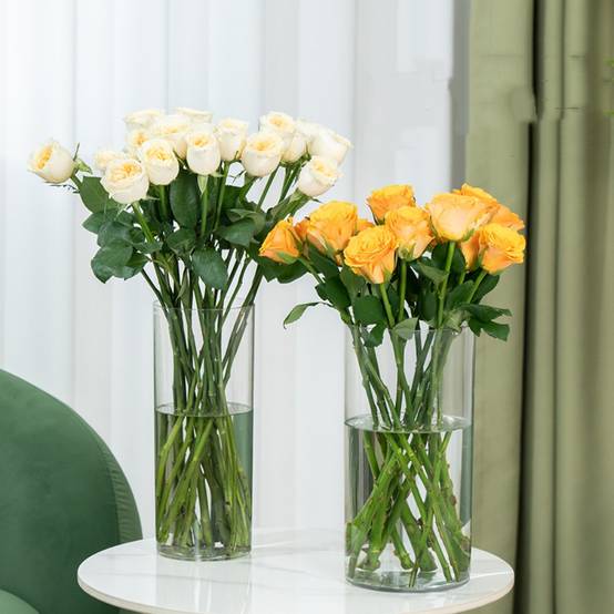 MCBOSON Vase Transparent en Plastique 10*20CM Pack de deux - Image 4