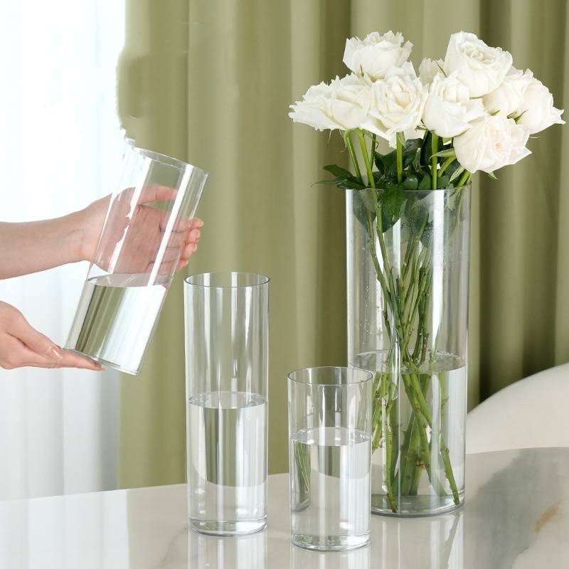 MCBOSON Vase Transparent en Plastique 10*20CM Pack de deux - Image 6