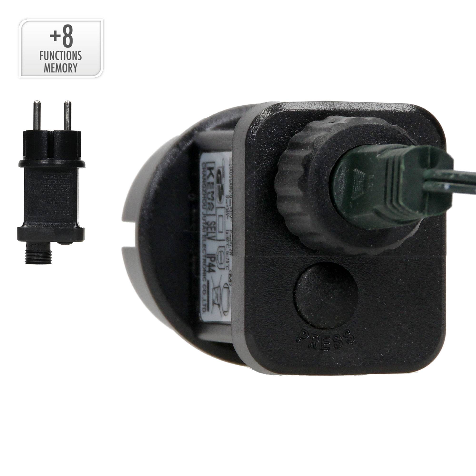 Ecd-Germany - Guirlande lumineuse pour arbre Noël 1000 LED blanc froid 20m intérieur/extérieur - Imagen 6