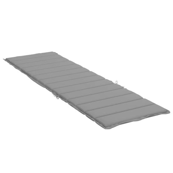 PANGIVO - Coussin de chaise longue tissu oxford gris 200 x 50 x 3 cm - PANGIVO - Image 4