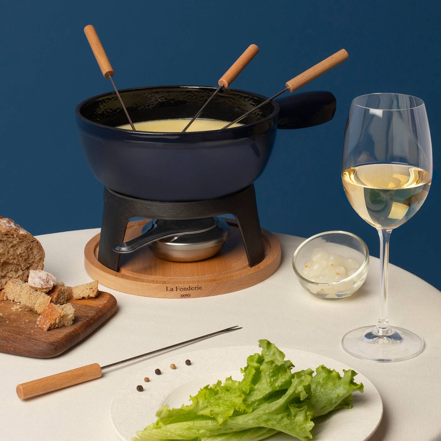 Set à fondue en fonte 6 personnes - MONT JOUX La Fonderie 1890 - Image 7