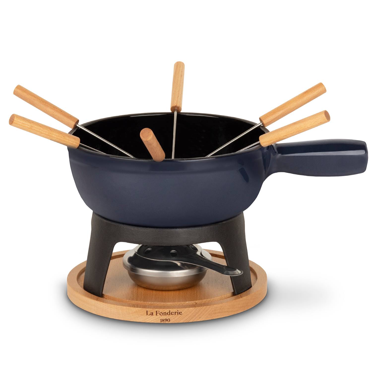 Set à fondue en fonte 6 personnes - MONT JOUX La Fonderie 1890 - Image 1