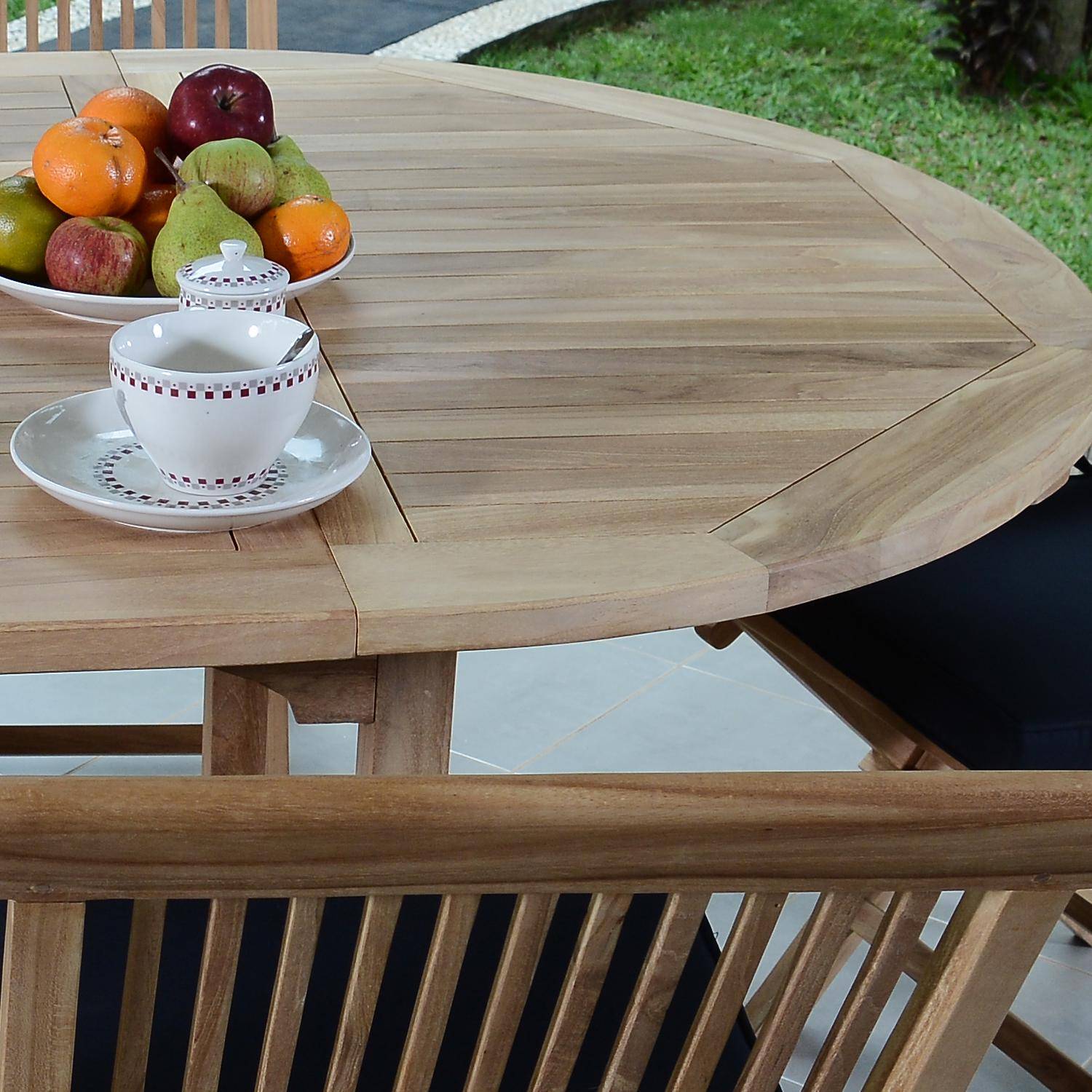 Salon de jardin en teck massif Sarragosse, 6 places - TECK'Attitude - Imagen 3