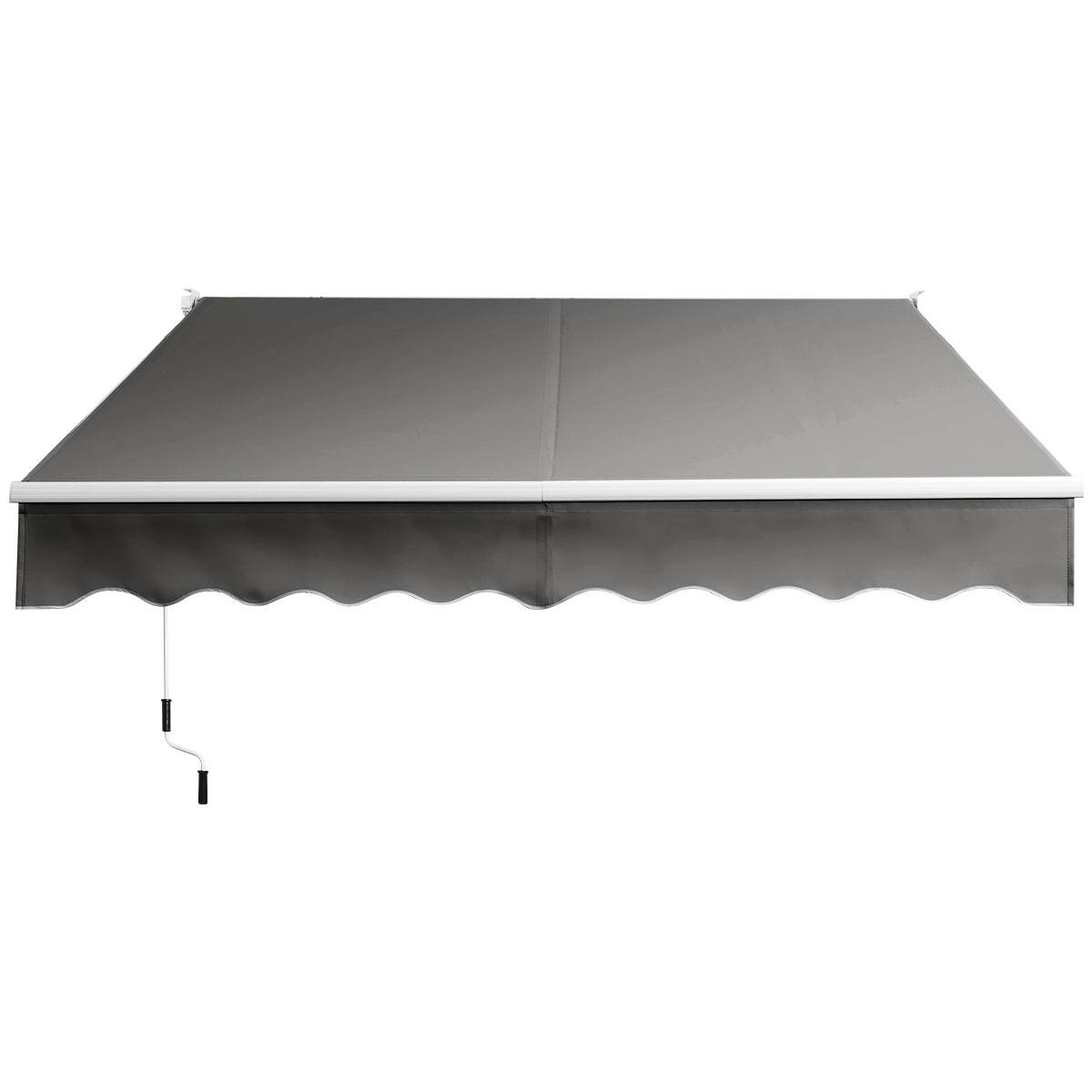 Maison Chic - Store Banne Auvent Rétractable Manuel 295x250CM Angle Ajustable 40°-100° sans Perçage pour Balcon/Jardin Beige Gris - Image 1