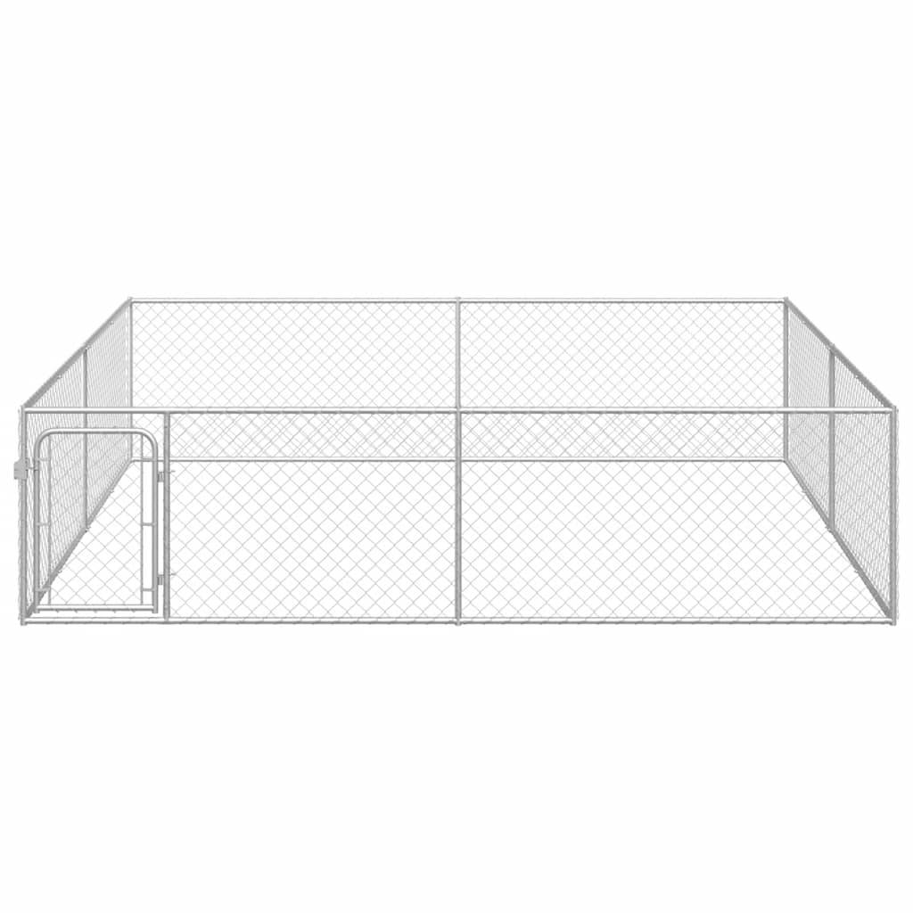 Vidaxl - Chenil extérieur pour chiens Acier galvanisé 4x4x1 m vidaXL 170820 - Imagen 7