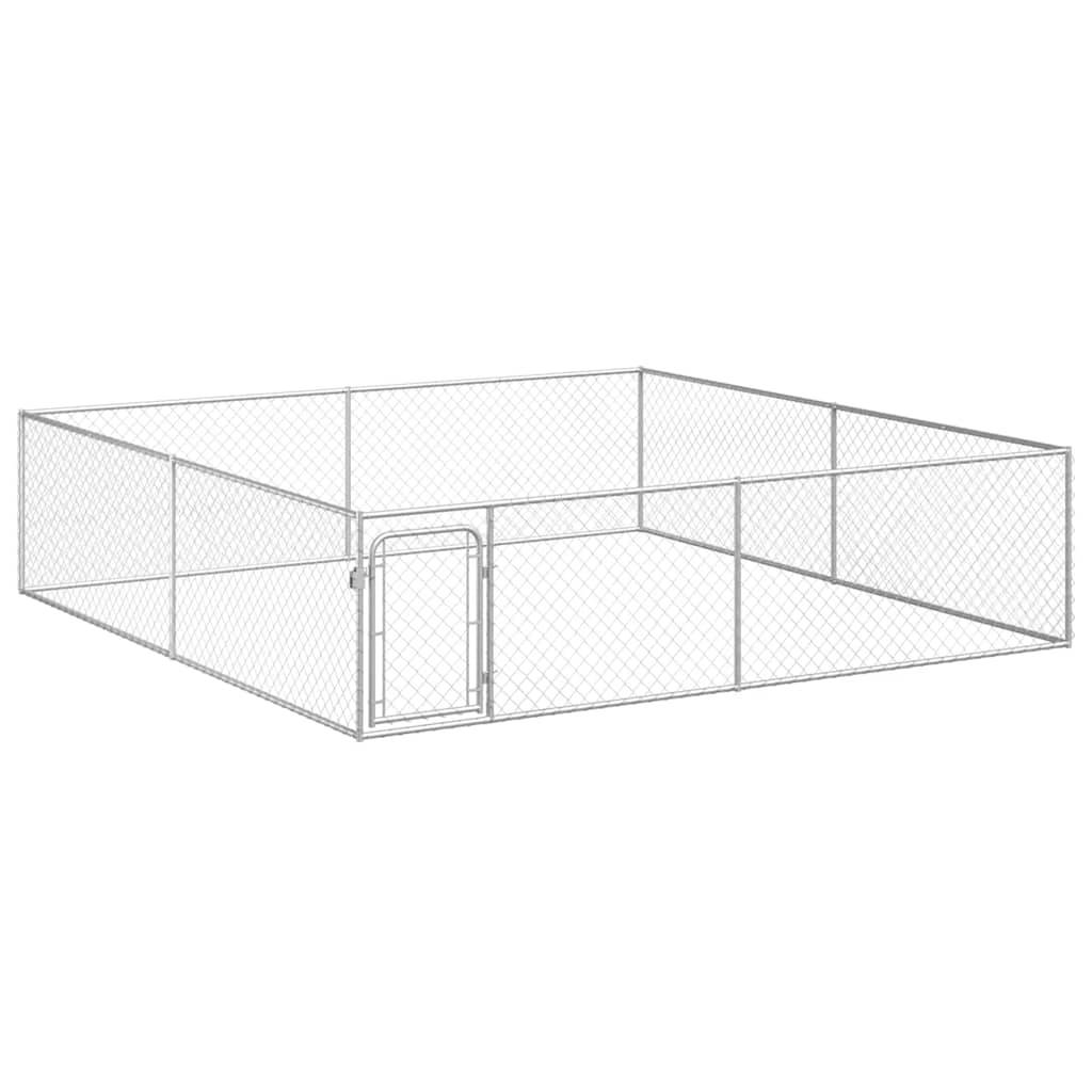 Vidaxl - Chenil extérieur pour chiens Acier galvanisé 4x4x1 m vidaXL 170820 - Imagen 2
