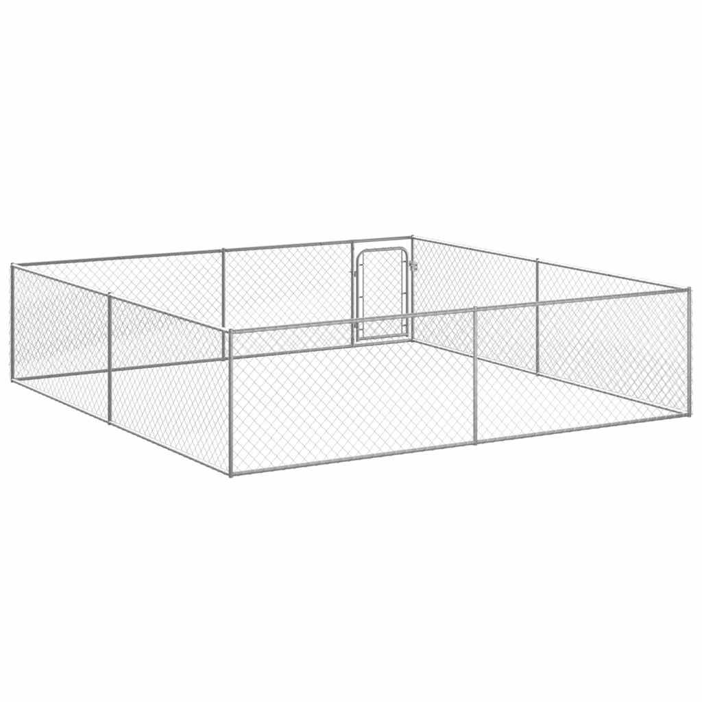 Vidaxl - Chenil extérieur pour chiens Acier galvanisé 4x4x1 m vidaXL 170820 - Imagen 6