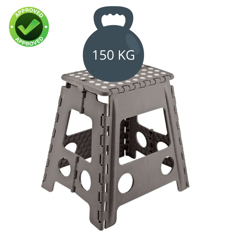 Escalón Plegable 32 cm | Taburete Plegable Antideslizante | Plataforma de Acceso Doméstico Estable para Alcanzar Muebles Estantes Armarios- VENTEO - Imagen 3