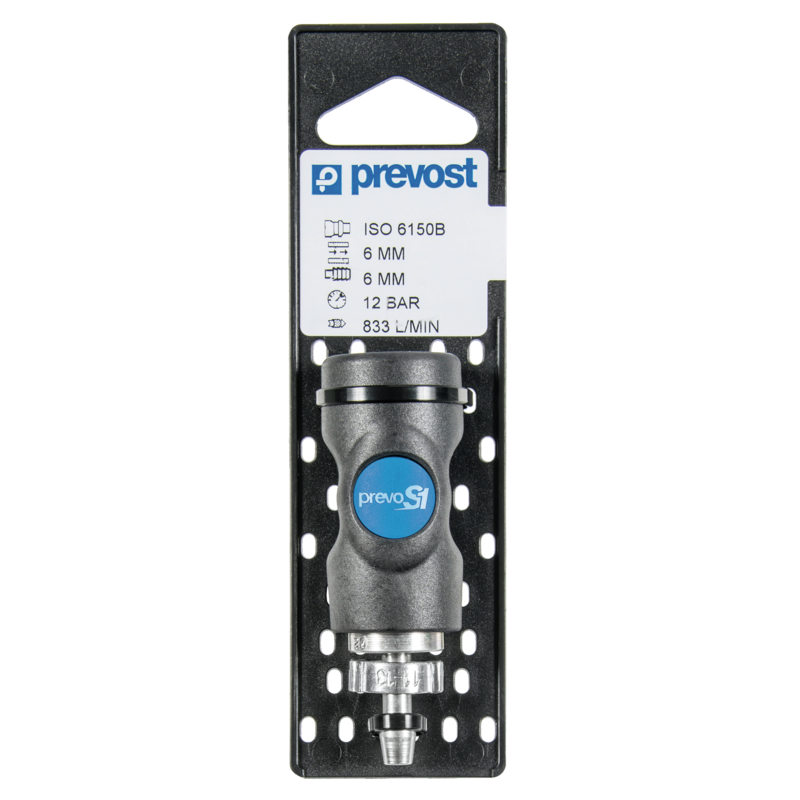 Raccord PREVOST pour flexible avec collier à oreilles 1517 - Ø8 mm - ISI 061808CP