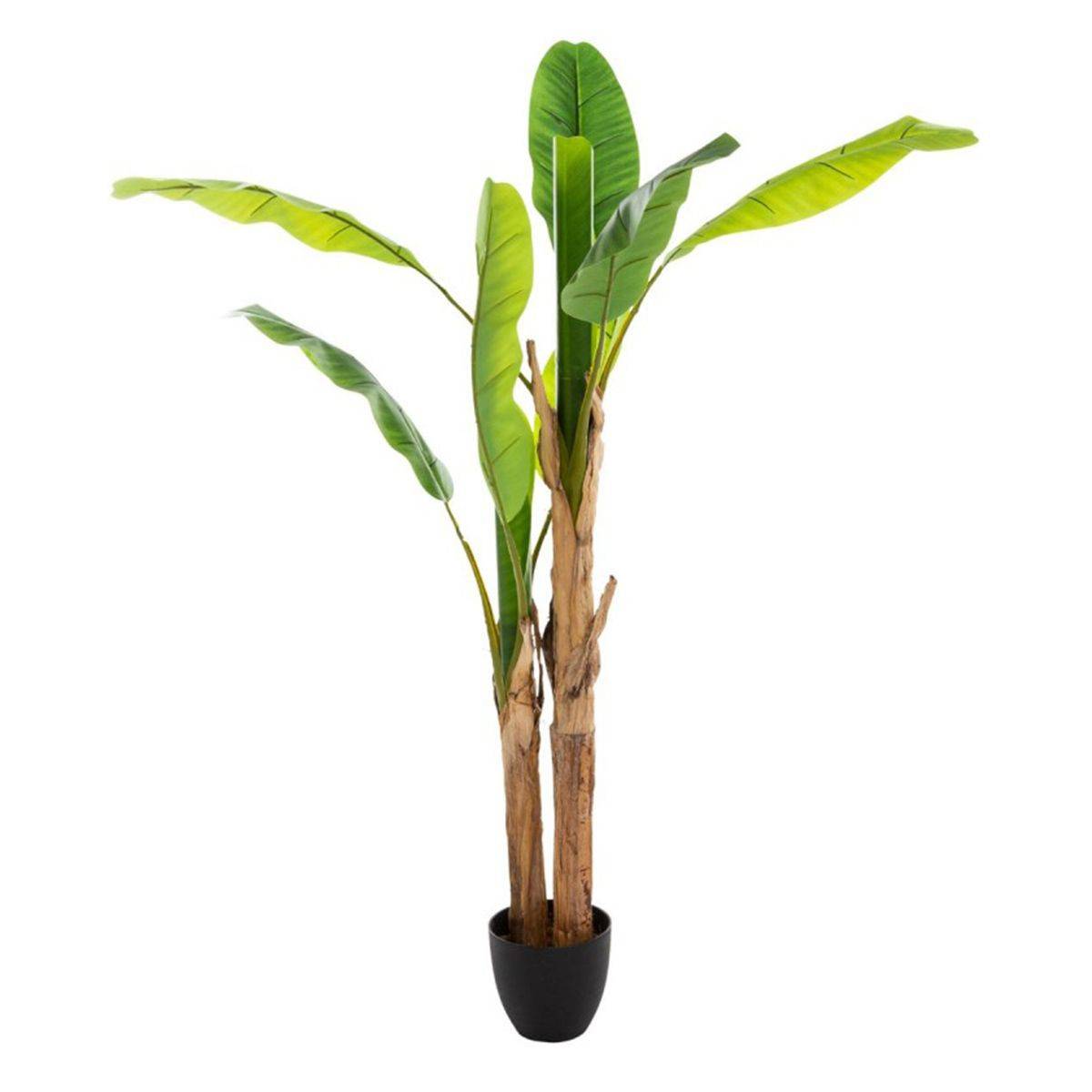 Plante Artificielle "Bananier Double" 160cm Vert