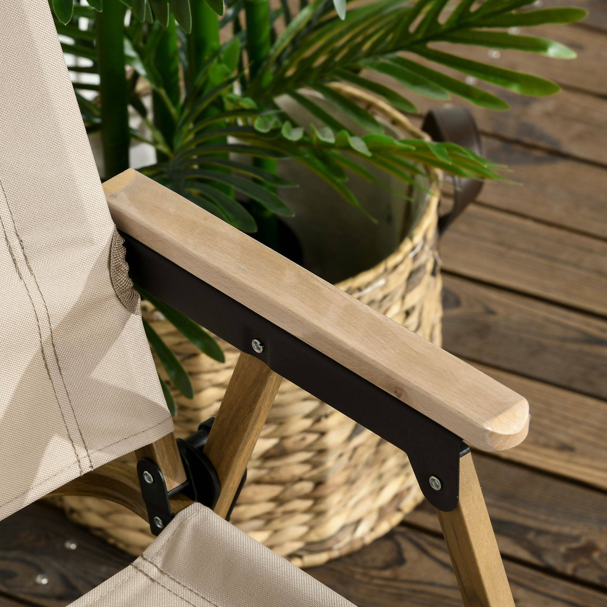 Lot de 2 Chaises de Camping Pliantes Acier Tissu Oxford Jardin Kaki 54x59x78cm - ComfortXL Outdoor Living - Image 7