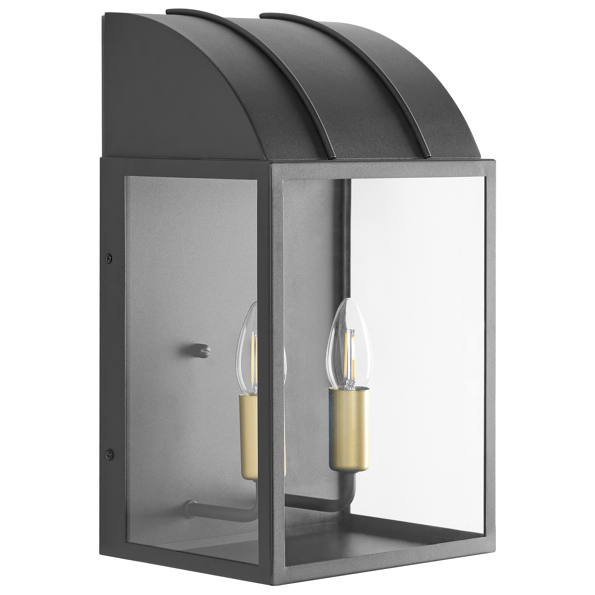 Beliani - Lampe murale pour l'extérieur Aluminium Noir BELITSA - 23x18x39- Beliani - Image 2