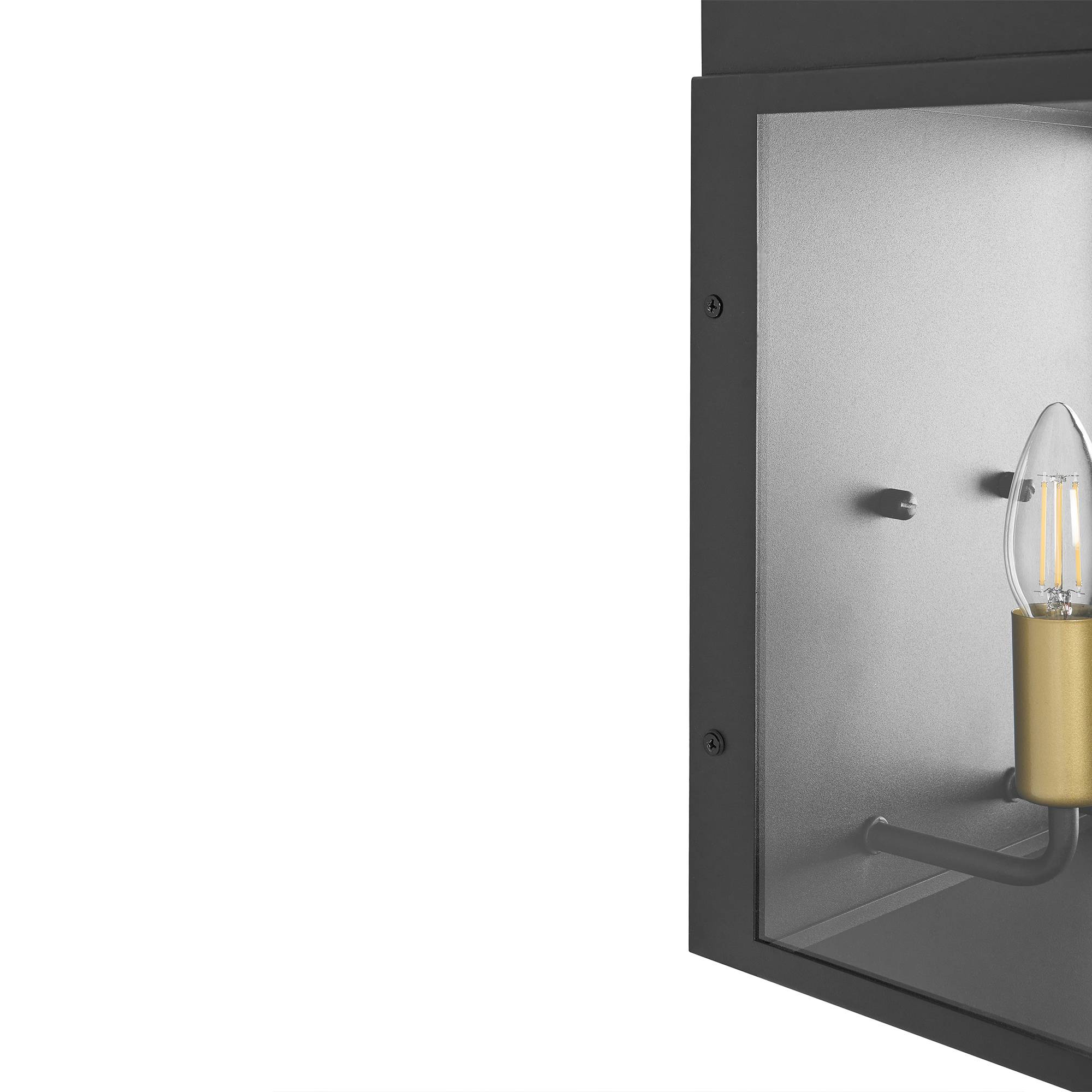 Beliani - Lampe murale pour l'extérieur Aluminium Noir BELITSA - 23x18x39- Beliani - Image 6