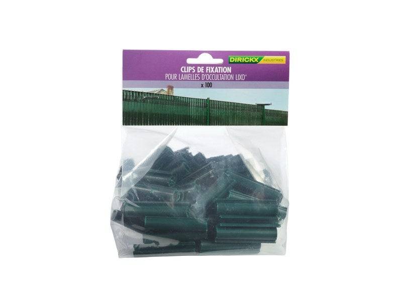 Dirickx - Lot De 100 Clips Pvc À Fixer Lixo Vert, H.1 Cm DIRICKX - Imagen 3
