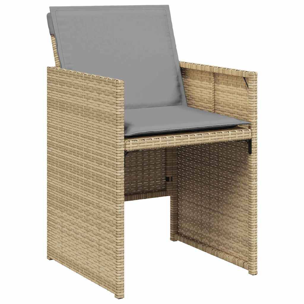 ComfortXL - Salon de jardin 4 places en résine tressée avec table en verre Beige – ComfortXL Outdoor Living - Image 6