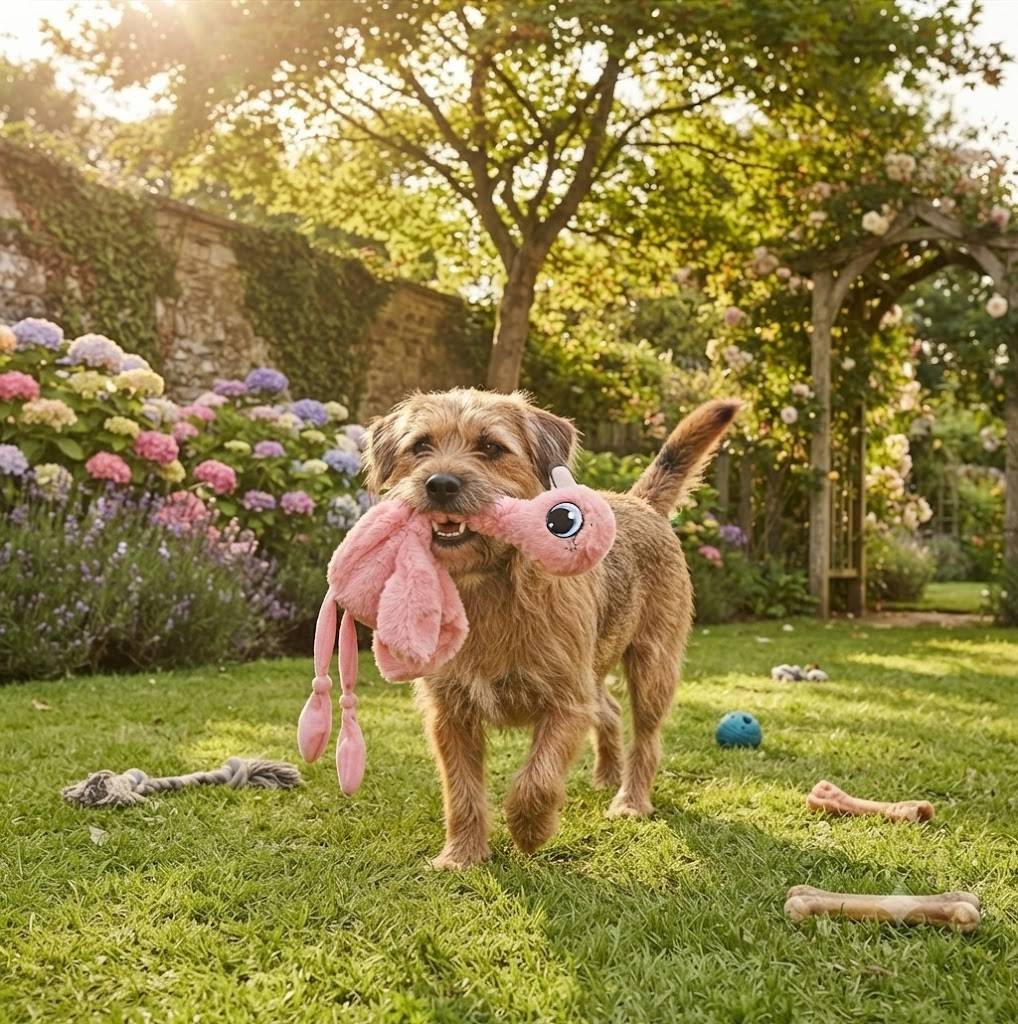 Eden - Peluche Flamant rose grand yeux pour chien - Image 6