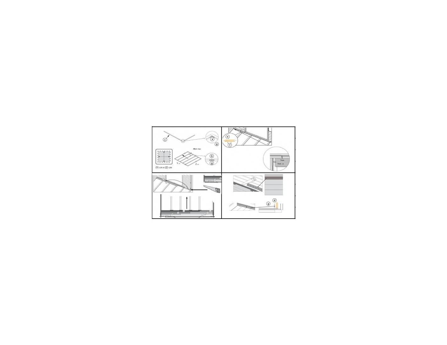 Altanka - Abri de jardin en bois - 4x3 m + terrasse avec balustrade et avant-toit en bois - 24 m2 - Traité - DOM595+DOM541+DOM542+POD05 - ALTANKA - Imagen 9