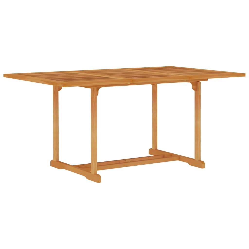 Helloshop26 - Salon de jardin meuble d'extérieur ensemble de mobilier 5 pièces bois de teck massif - Imagen 2